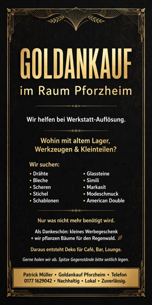 Logo Werbung bei Werkstattauflösung